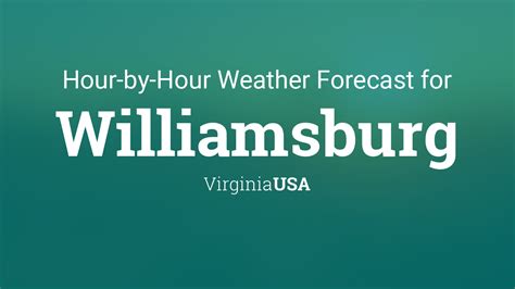 Weather in December. . Williamsburg weather tomorrow